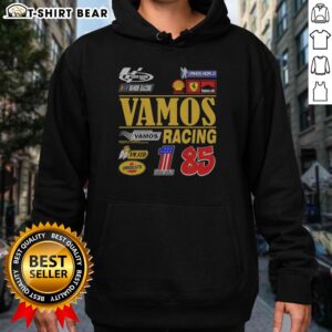 Awesome Vamos Racing Team Championship Vamos Racing 85 Vamos World Vm Std Hoodie displayed on a neutral background