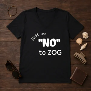 Top Randy Weaver Just Say No To Zog V-Neck Shirt