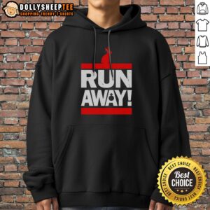 Top Run Away From The Rabbit Hoodie featuring a playful rabbit graphic on a cozy hoodie.