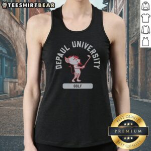 Good Blue Demon Depaul University Golf Tank Top featuring vibrant colors and a comfortable fit