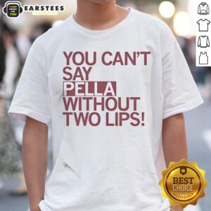 Top You Can Not Say Pella Without Two Lips Knicks Jalen Brunson NBA Parody shirt displayed on a hanger