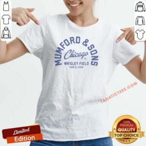 Pretty Mumford And Sons Chicago Cubs Wrigley Field v neck optimized shirt featuring a soft, fitted v neck style