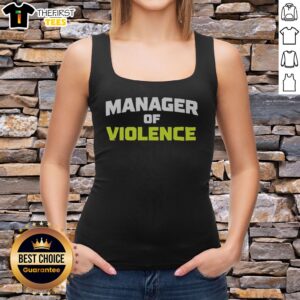 Good Manager Of Violence Tank top featuring a bold graphic design on a casual fit.