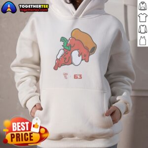 Pretty Pizza Gian Berg X 63 Hoodie featuring a unique pizza-themed design for casual wear.