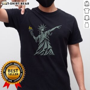 Nice Liberty Throwing Flames Shirt featuring a vibrant flame design on a comfortable fabric.