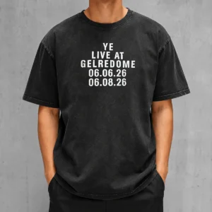 Top Kanye West Ye Live At Gelredome 06 06 26 06 08 26 Washed T-Shirt