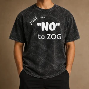 Nice Randy Weaver Just Say No To Zog Washed T-Shirt