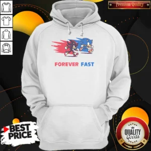 Top Shadow The Hedgehog Forever Fast Cartoon Hoodie