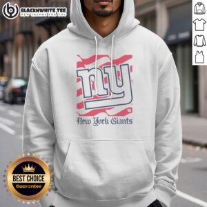 Awesome New York Giants American Heritage Wordmark Hoodie featuring a bold team logo and comfortable fit.