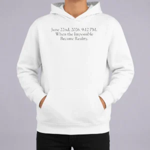 Funny June 22nd 2026 9 12 PM When The Impossible Became Reality Hoodie