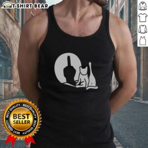 Trendy Top-What-Cat-Fxxk tank top featuring a playful cat graphic, perfect for casual wear and expressing your unique style.
