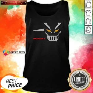 Top Mazinger Z Robot Face Logo Tank Top