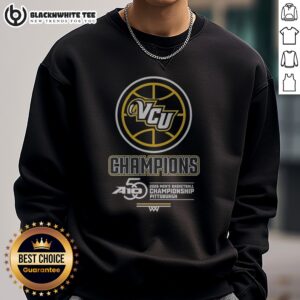 Premium VCU Rams 2026 Men'S Basketball Championship Pittsburgh Sweashirt in dark color with bold team logo