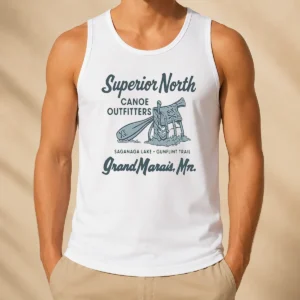 Nice Superior North Canoe Outfitters Tank Top