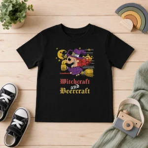 Nice Witchcraft And Beercraft Kids T-Shirt