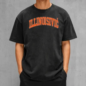 Premium Illinoisivic Il Balkan Ball Washed T-Shirt