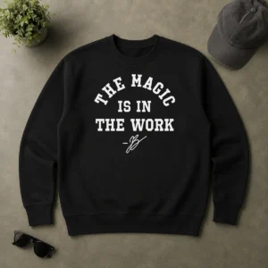Nice Ben Stiller Jalen Brunson The Magic Is In The Work Signature Sweater