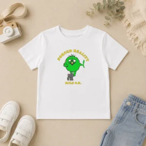 Funny Forced Reality Rule OK Green Monster Middle Finger Kids T-Shirt