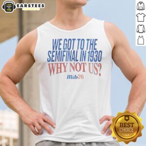 United States Men National Soccer Team 1930 World Cup We Got To The Semifinal tank top featuring historic soccer graphics