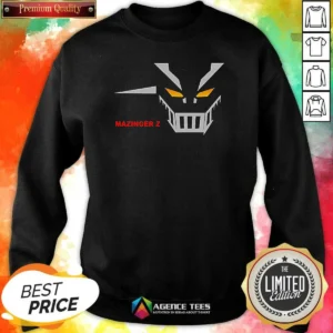 Top Mazinger Z Robot Face Logo Sweatshirt