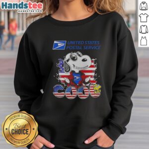 Pretty Snoopy Woodstock United States Postal Service Peanuts Cool sweatshirt featuring iconic characters