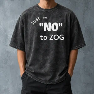 Funny Randy Weaver Just Say No To Zog Washed T-Shirt