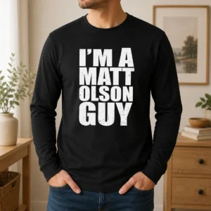 Awesome Im A Matt Olson Guy Atlanta Braves MLB Long Sleeve Shirt showing front design on a comfortable cotton fabric