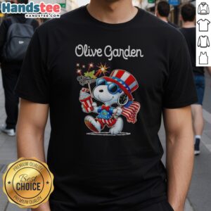 Good Snoopy X Olive Garden Fourth Of July American 250 Years 1776 2026 Fireworks Shirt featuring vibrant fireworks design