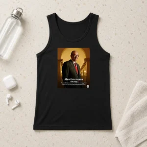 Pretty Alan Greenspan 1926 2026 Economist WHO Steered The US Monetary Policy During His Five Term Tank Top
