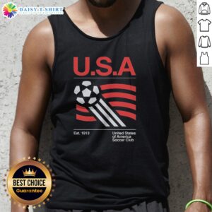 Pretty US National Team Historic 1913 Foundation Ball Flag United States Of America Soccer Club Tank Top featuring vibrant colors and design