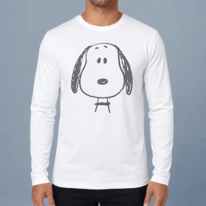 Nice Peanuts Snoopy Larger Than Life Long Sleeve Shirt