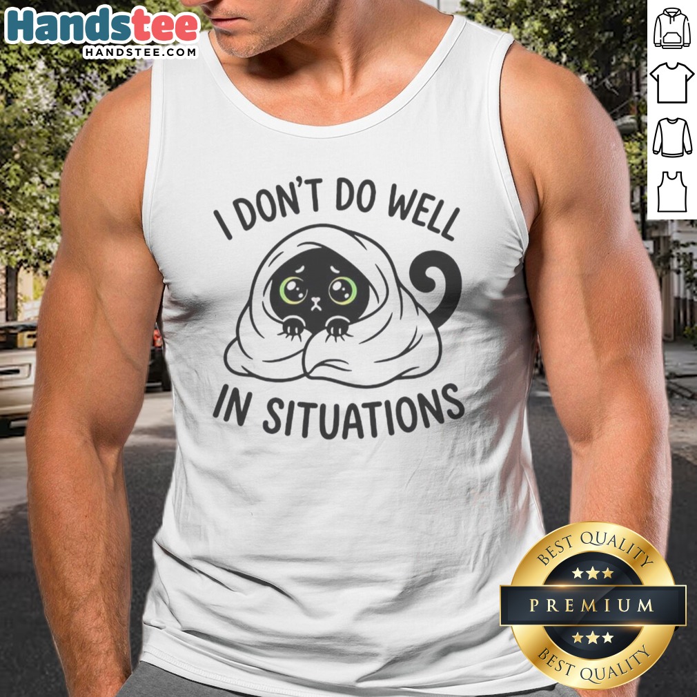 nice-black-cat-hiding-under-blanket-cozy-i-don-t-do-well-in-situations-cute-tank-top Nice Black Cat Hiding Under Blanket Cozy I Don'T Do Well In Situations Cute Tank top featuring a playful cat design