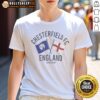 Nice Chesterfield FC England Derbyshire Crossed Flags Crest Emblem Sport Fan Club Shirt featuring a classic crew neck design