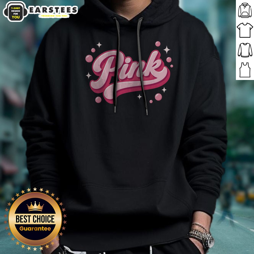 nice-cute-pink-bubble-logo-hoodie Nice Cute Pink Bubble Logo hoodie featuring a playful pink bubble design on a cozy hoodie.