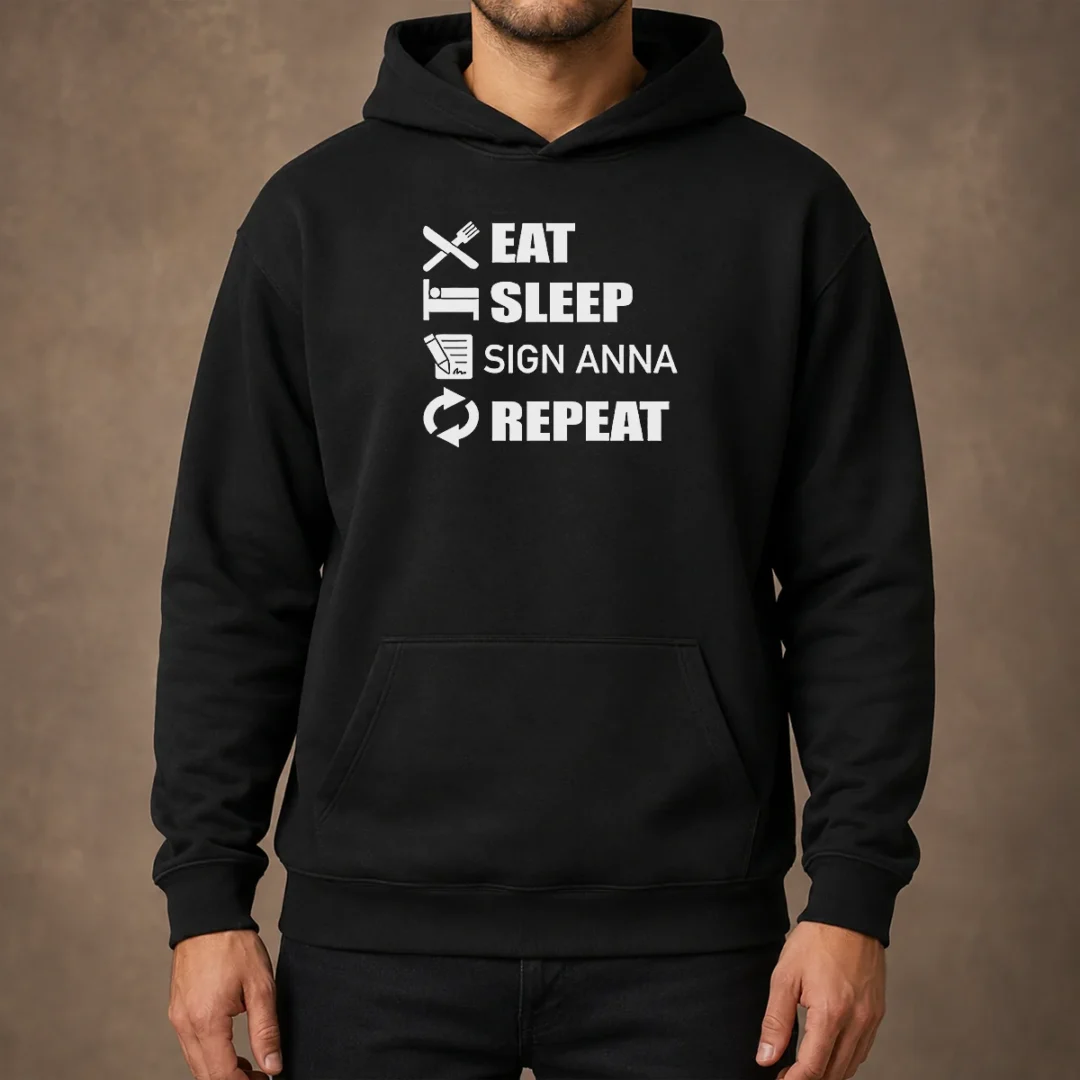 nice-eat-sleep-sign-anna-repeat-hoodie Nice Eat Sleep Sign Anna Repeat Hoodie