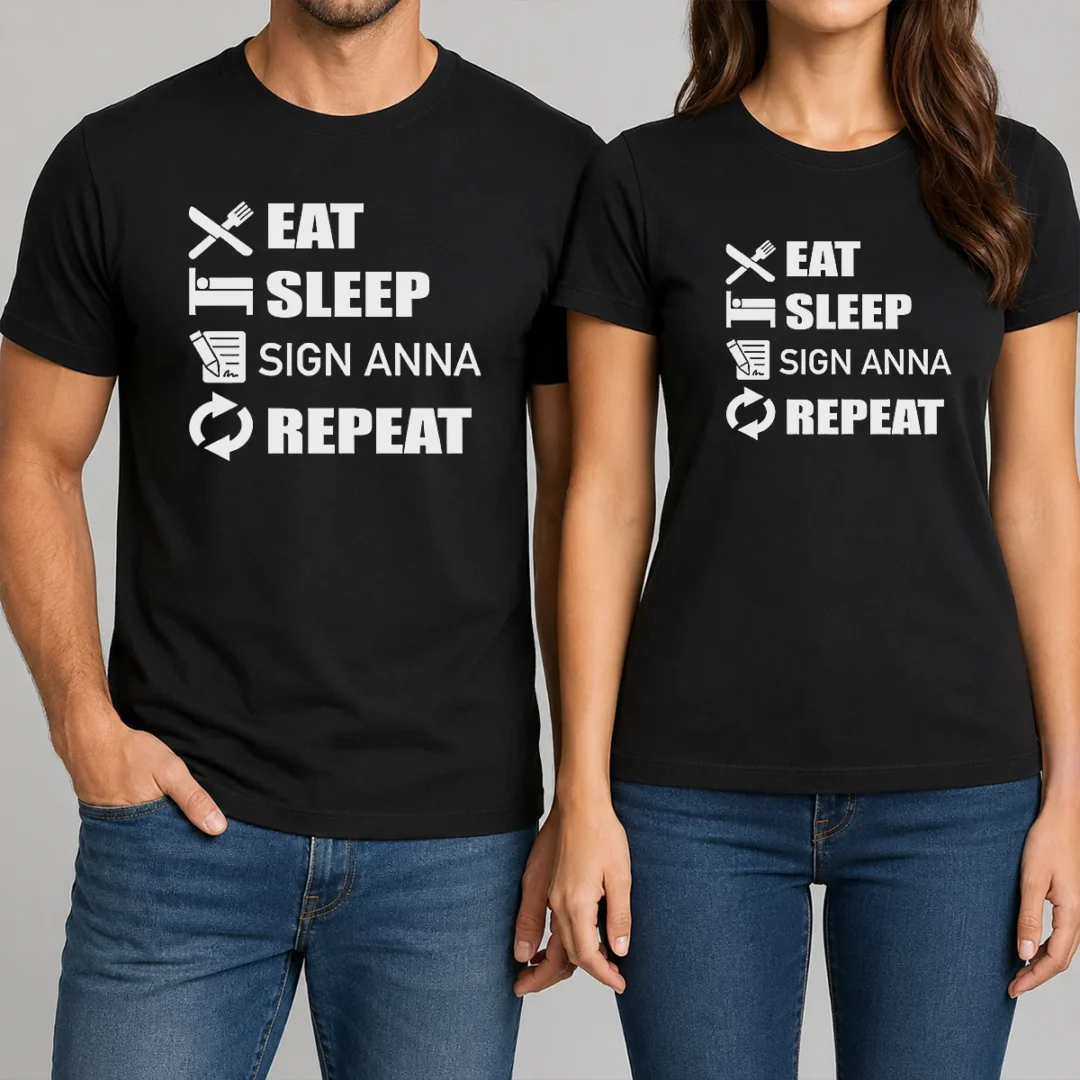 nice-eat-sleep-sign-anna-repeat-t-shirt Nice Eat Sleep Sign Anna Repeat