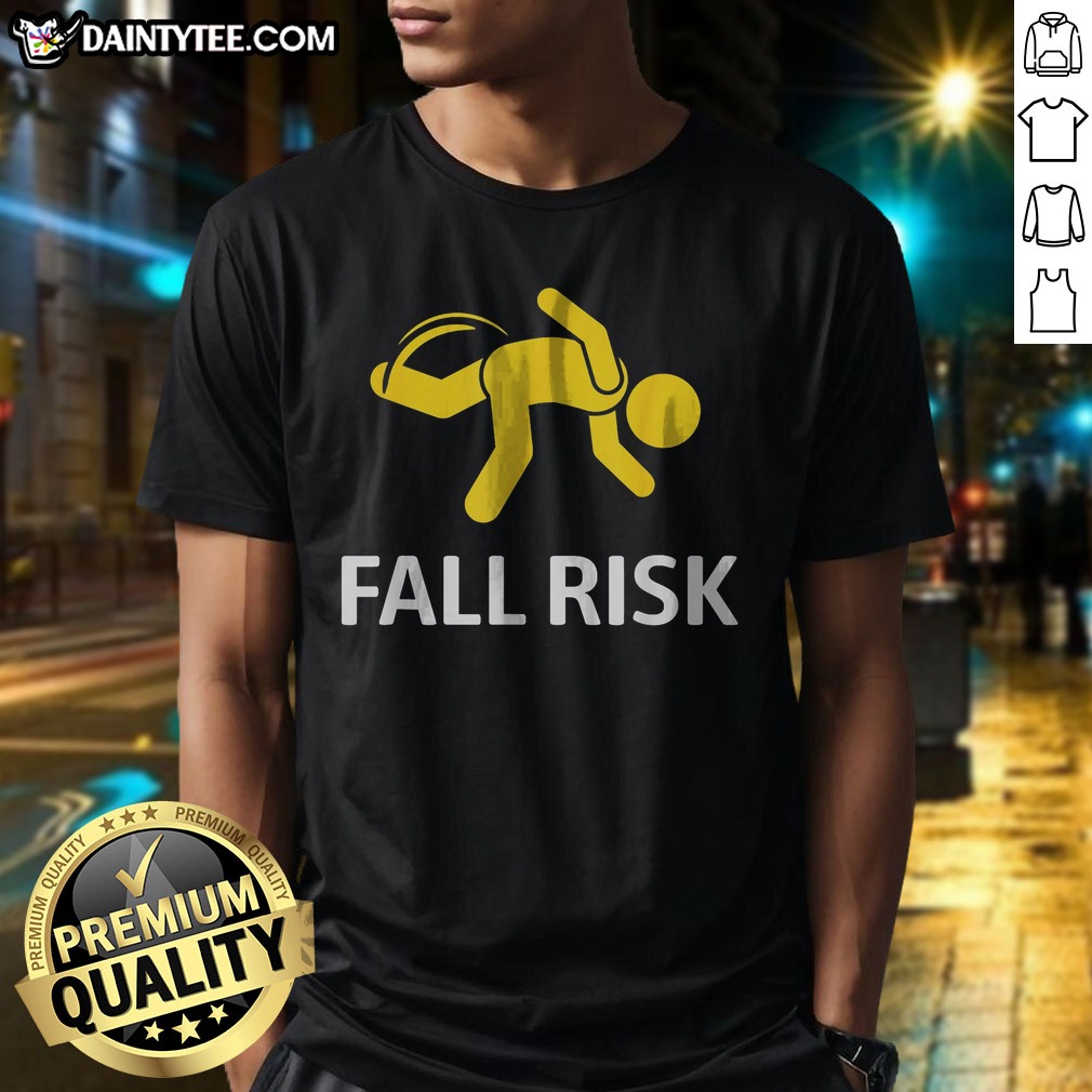nice-fall-risk-balance-issues-shirt-2-1 Nice Fall Risk Balance Issues Shirt displayed on a white background, showcasing its unique design and fit.