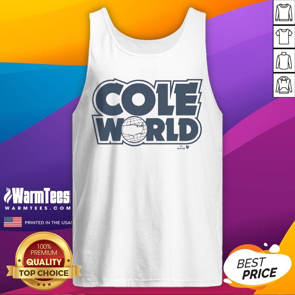 nice-gerrit-cole-world-tank-top Nice Gerrit Cole World tank top displayed on a mannequin with a vibrant background