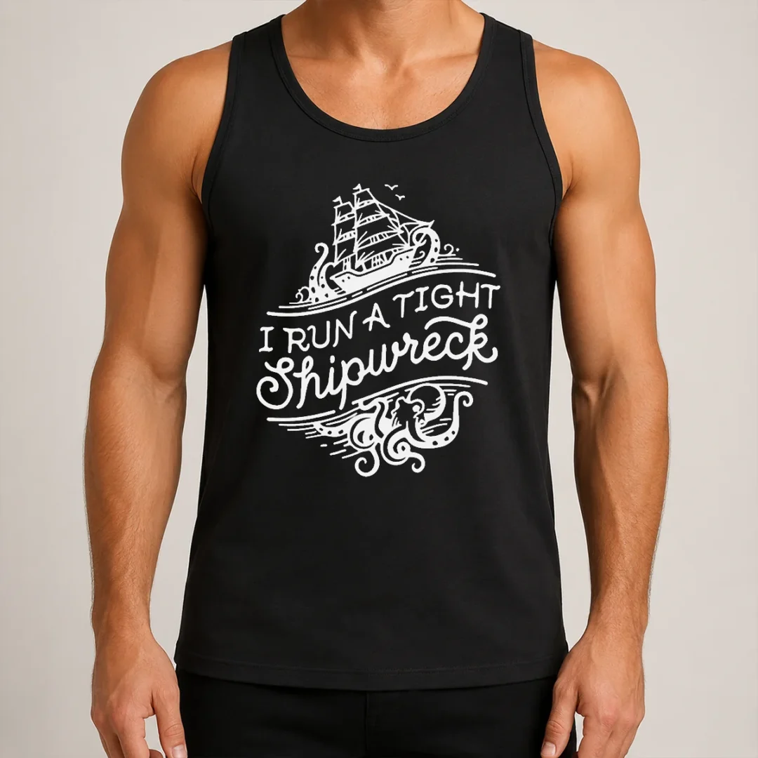nice-i-run-a-tight-shipwrech-tank-top Nice I Run A Tight Shipwrech Tank Top