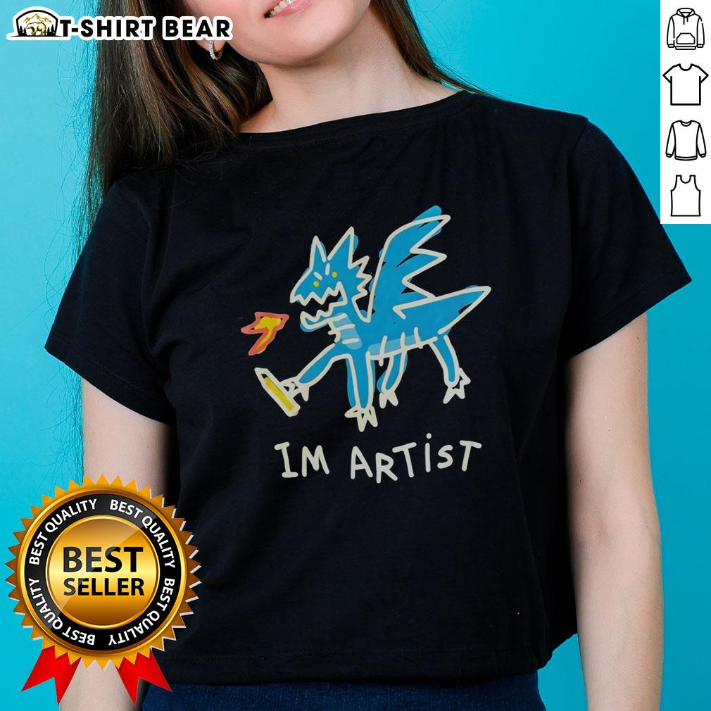 Nice Im Artist Dragon Ladies Tee Nice Im Artist Dragon Ladies Tee featuring a vibrant dragon graphic on a stylish women's t-shirt.