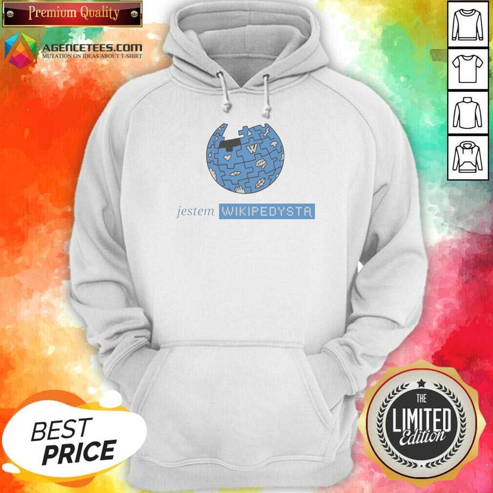 nice-jestem-wikipedysta-logo-hoodie-hoodie-optimized Nice Jestem Wikipedysta Logo Hoodie optimized image showing a comfortable pullover hoodie with front logo print