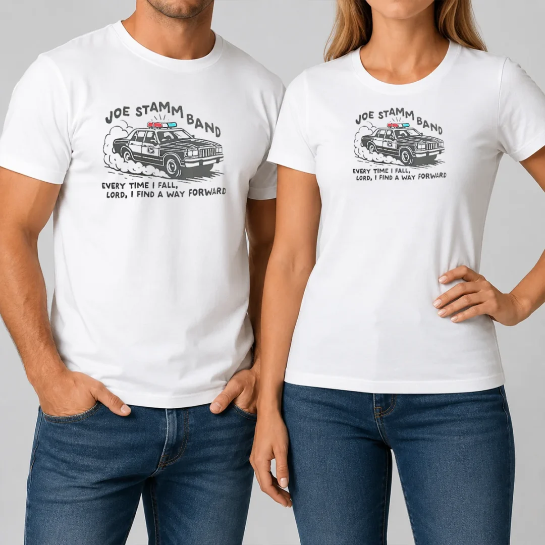 nice-joe-stamm-band-every-time-i-fall-lord-i-find-a-way-forward-police-car-t-shirt-1 Nice Joe Stamm Band Every Time I Fall Lord I Find A Way Forward Police Car
