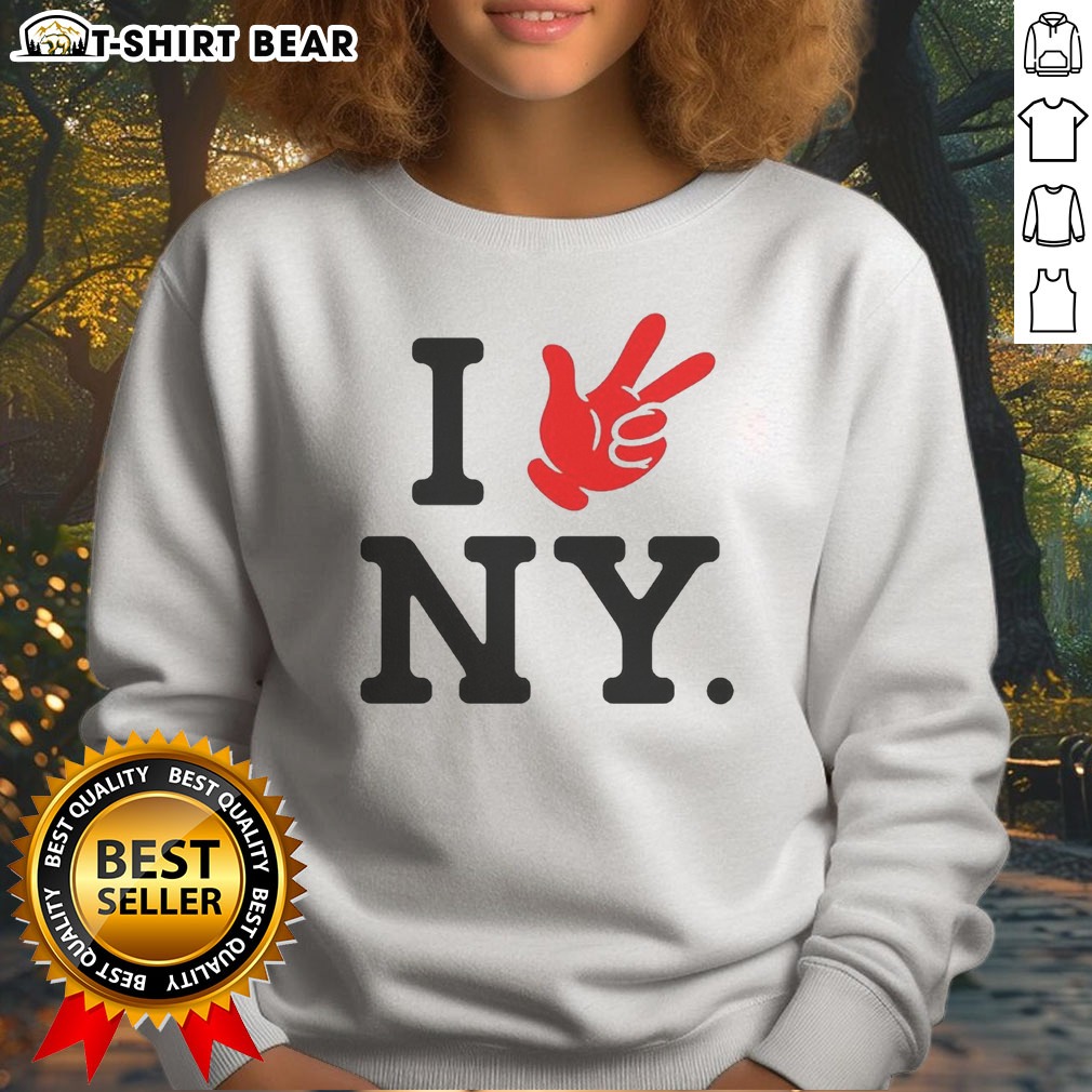Nice Josh Hart New York Knicks I NY Hand Sign Sweatshirt Nice Josh Hart New York Knicks I NY Hand Sign Sweatshirt