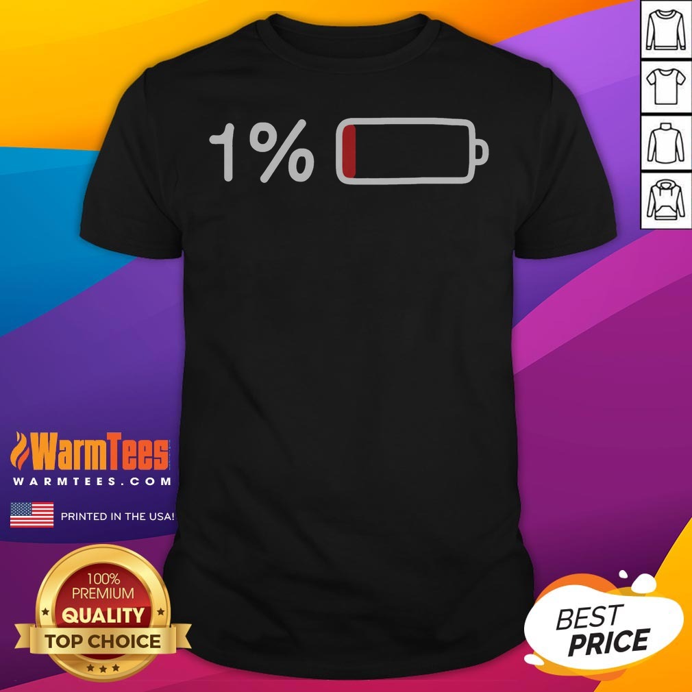 nice-low-battery-warning-shirt-1 Nice Low Battery Warning shirt featuring a bold battery icon and text on a comfortable cotton tee