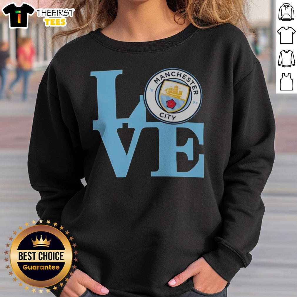 nice-manchester-city-love-logo-soccer-fan-apparel-premier-league-football-club-sweatshirt Nice Manchester City LOVE Logo Soccer Fan Apparel Premier League Football Club Sweatshirt displayed on a neutral background