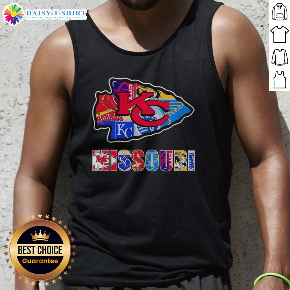 nice-mo-chiefs-royals-cardinals-blues-sporting-arrowhead-logo-tank-top Nice MO Chiefs Royals Cardinals Blues Sporting Arrowhead Logo Tank Top showcasing team spirit and style.