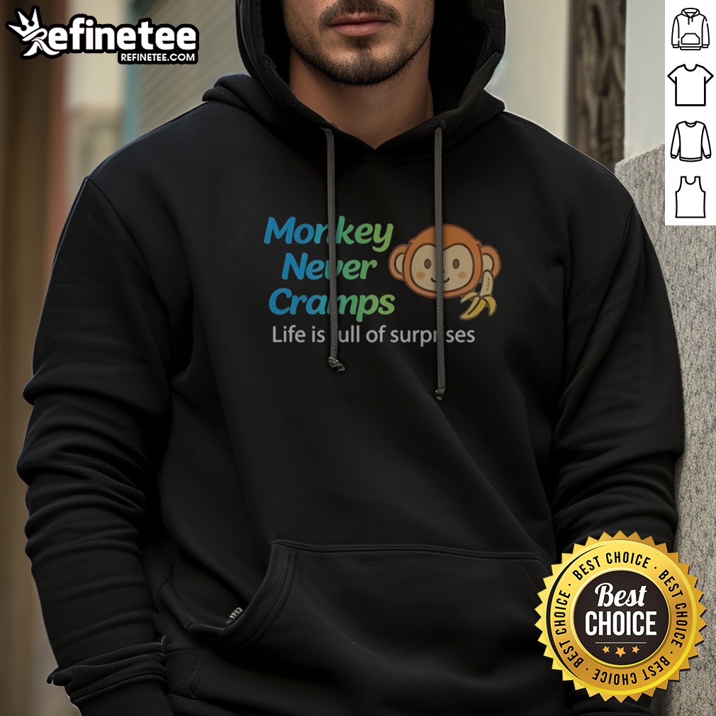 nice-monkey-never-cramps-life-is-full-of-surprises-hoodie Nice Monkey Never Cramps Life Is Full Of Surprises hoodie in a vibrant design for casual wear.