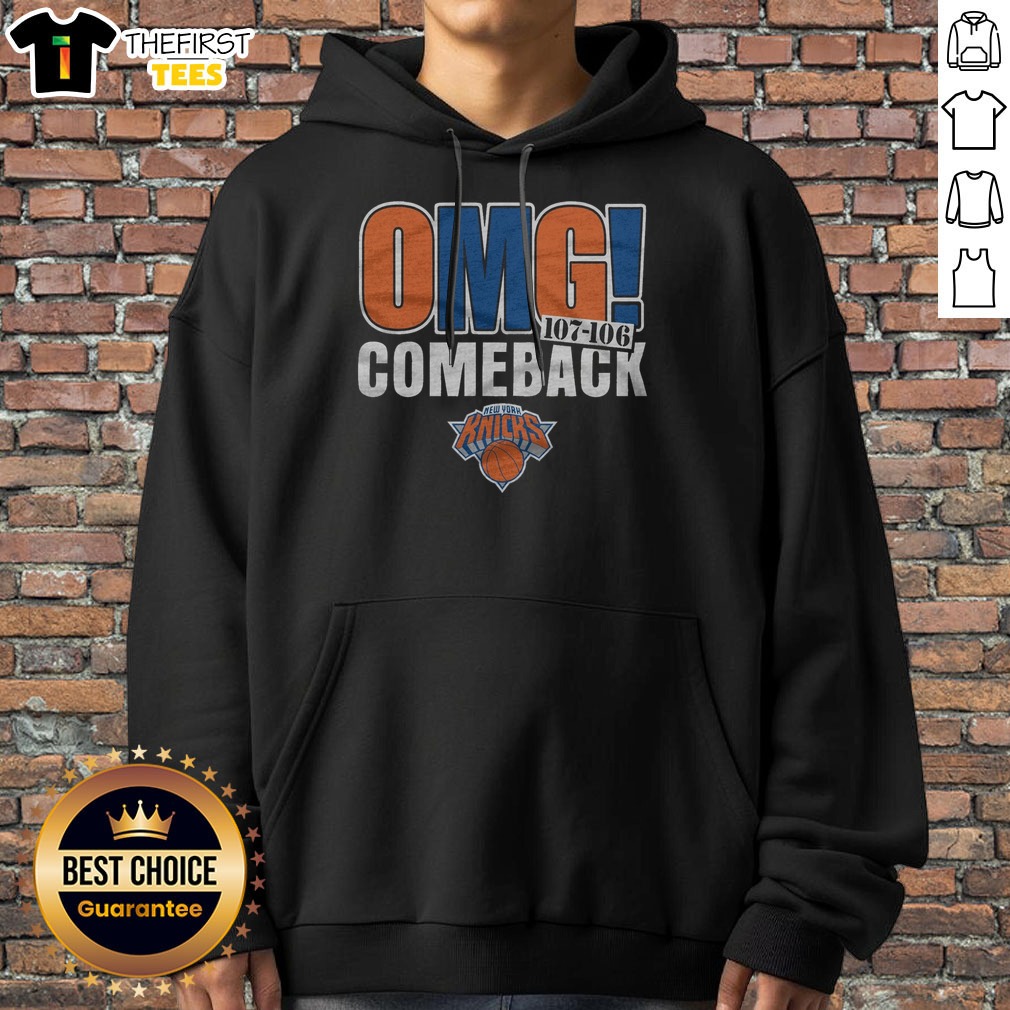 nice-new-york-knicks-omg-comeback-hoodie Nice New York Knicks OMG! Comeback Hoodie in vibrant blue with bold Knicks logo and comeback text