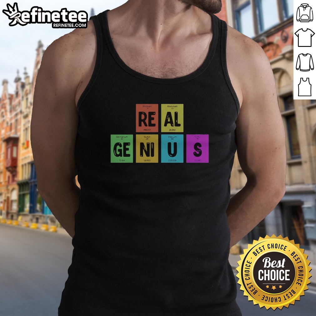 nice-periodic-table-of-elements-real-genius-vintage-tank-top Nice Periodic Table Of Elements Real Genius Vintage tank top displayed on a neutral background