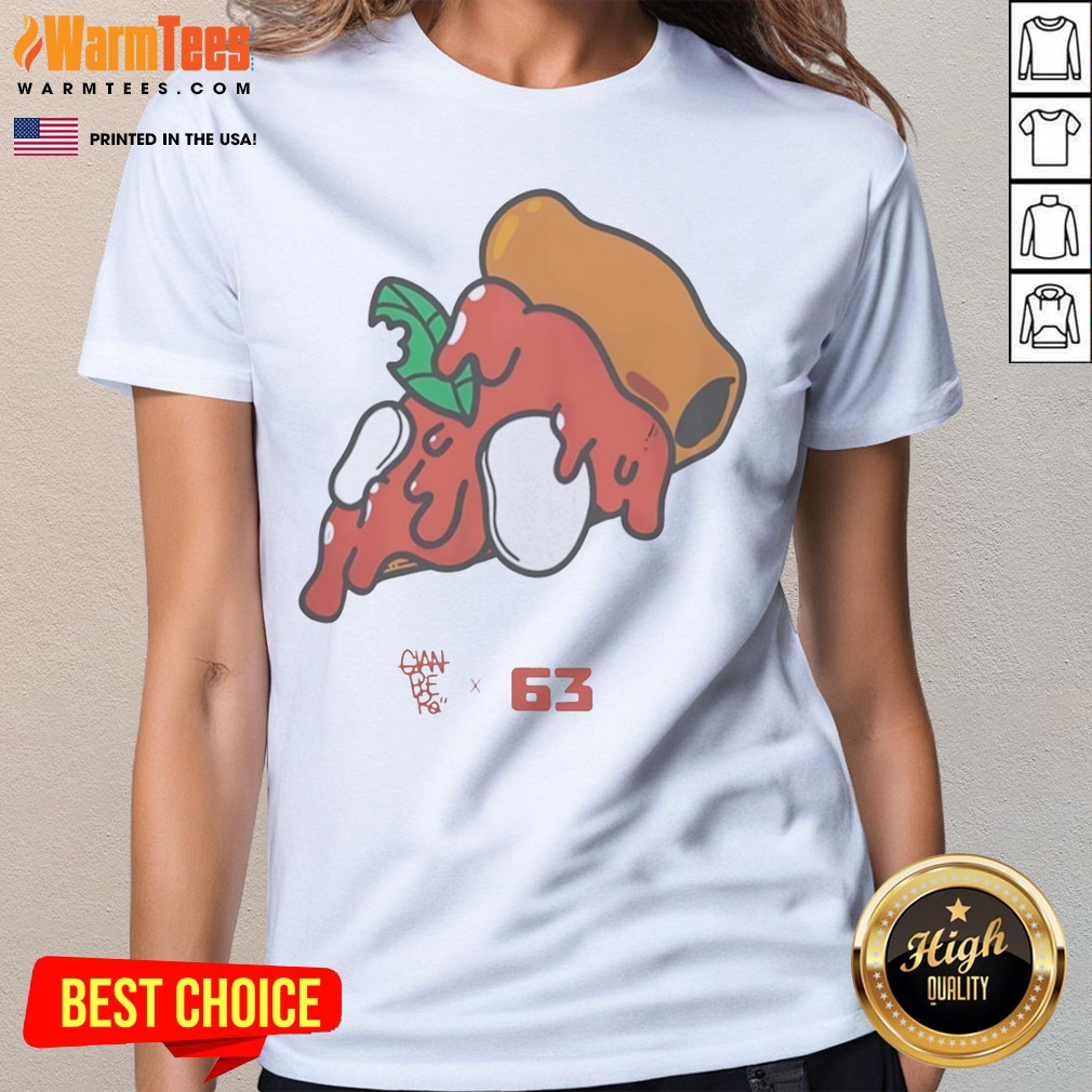 nice-pizza-gian-berg-x-63-ladies-tee Nice Pizza Gian Berg X 63 ladies tee featuring a vibrant pizza graphic